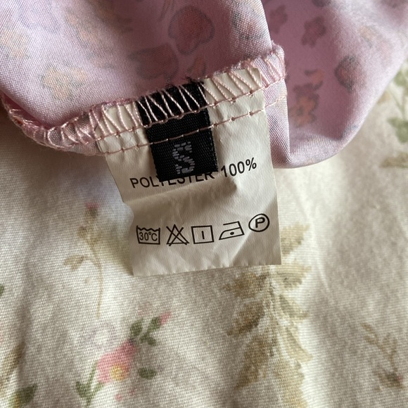 Flattering pink floral midi dress size small in great condition - Picture 6 of 6